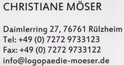 Christiane Mser, Daimlerring 27, 76761 Rlzheim